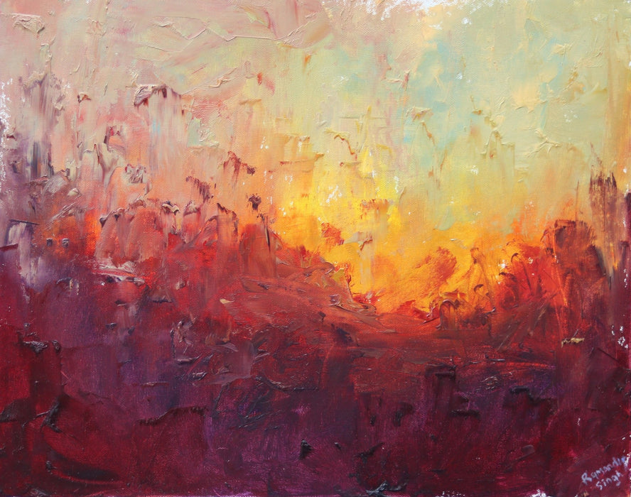 Fiery Skies - art of raman