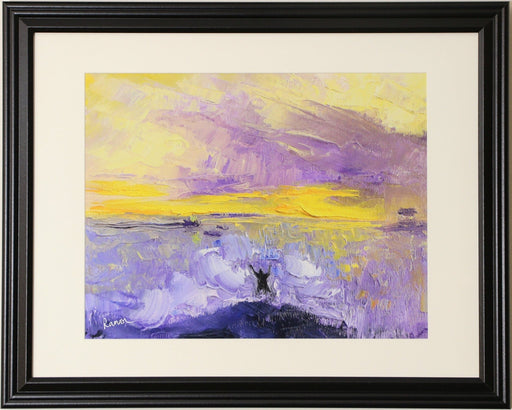 Surrender by the Sea - Framed Giclée Print - art of raman