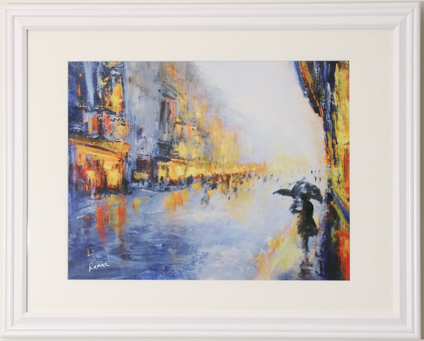 Warmth in Winter - Framed Giclée Print - art of raman